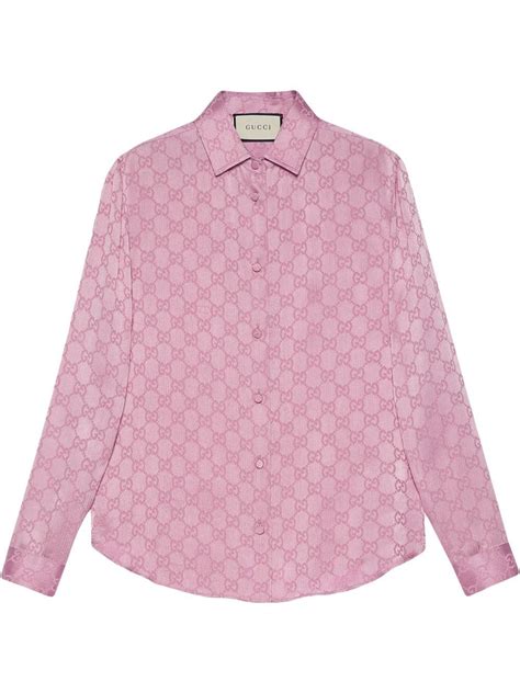 gucci silk shirts|gucci monogram shirt.